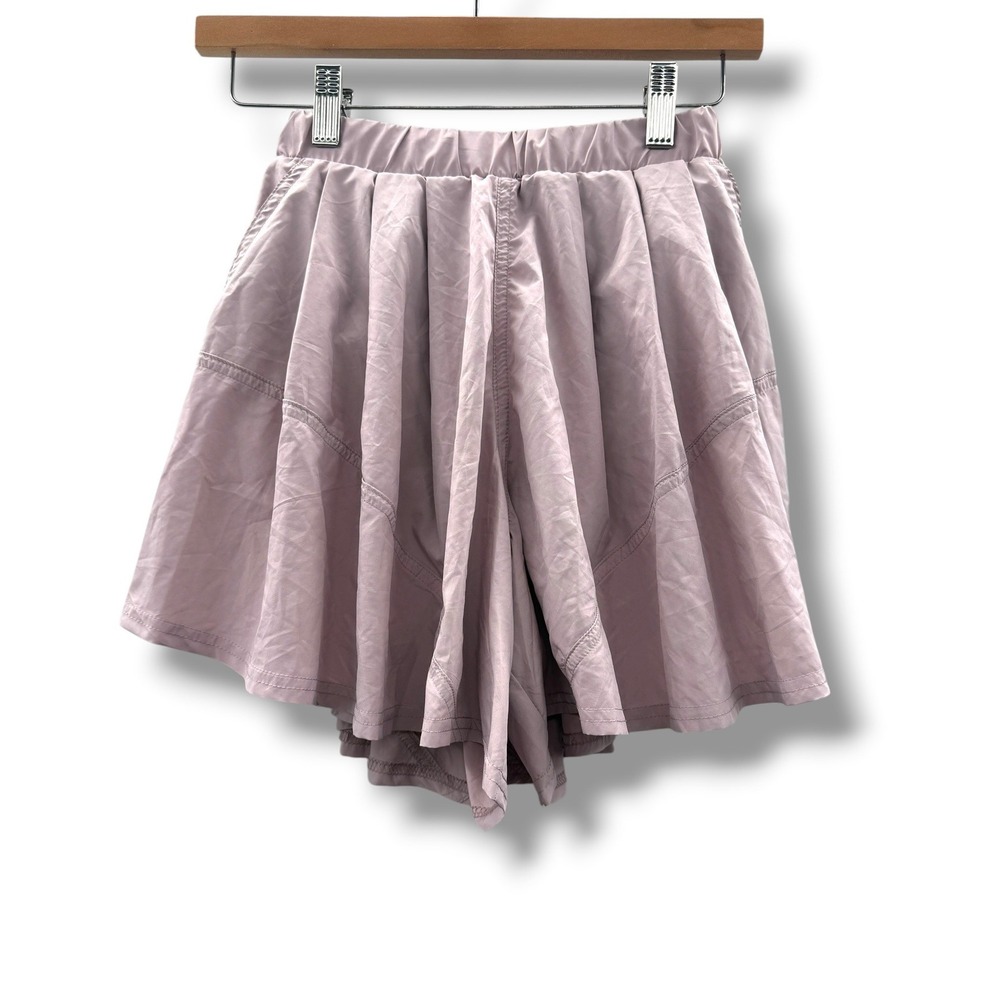 Free People Movement Center Court Shorts Womens XS Pink Flowy Activewear